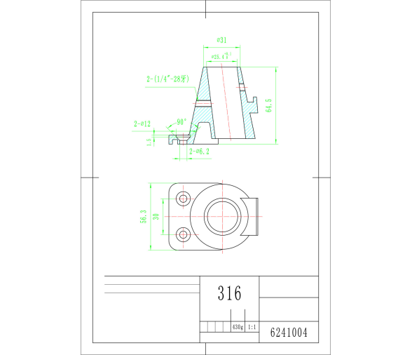 Tintero con Base para Rail Regala