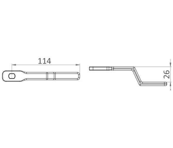 Tirador Eclipse con Cierre Compresion 100 mm