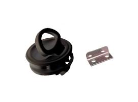 Plastic Pull Black Latch without lock