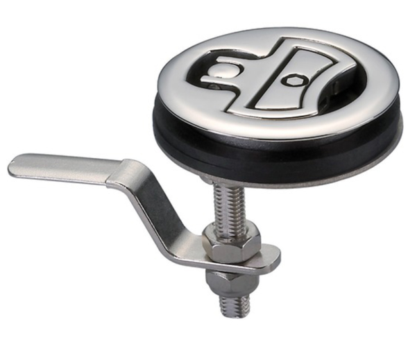 Stainless 316 Swivel Handle Large Rotary With Lock 75 mm