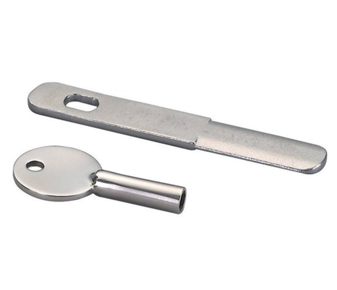 Tirador Inox 316 Giratorio Con Cerradura Sistema Compresion 75 mm