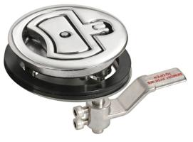 Tirador Inox 316 Giratorio Con Cerradura Sistema Compresion 90 mm