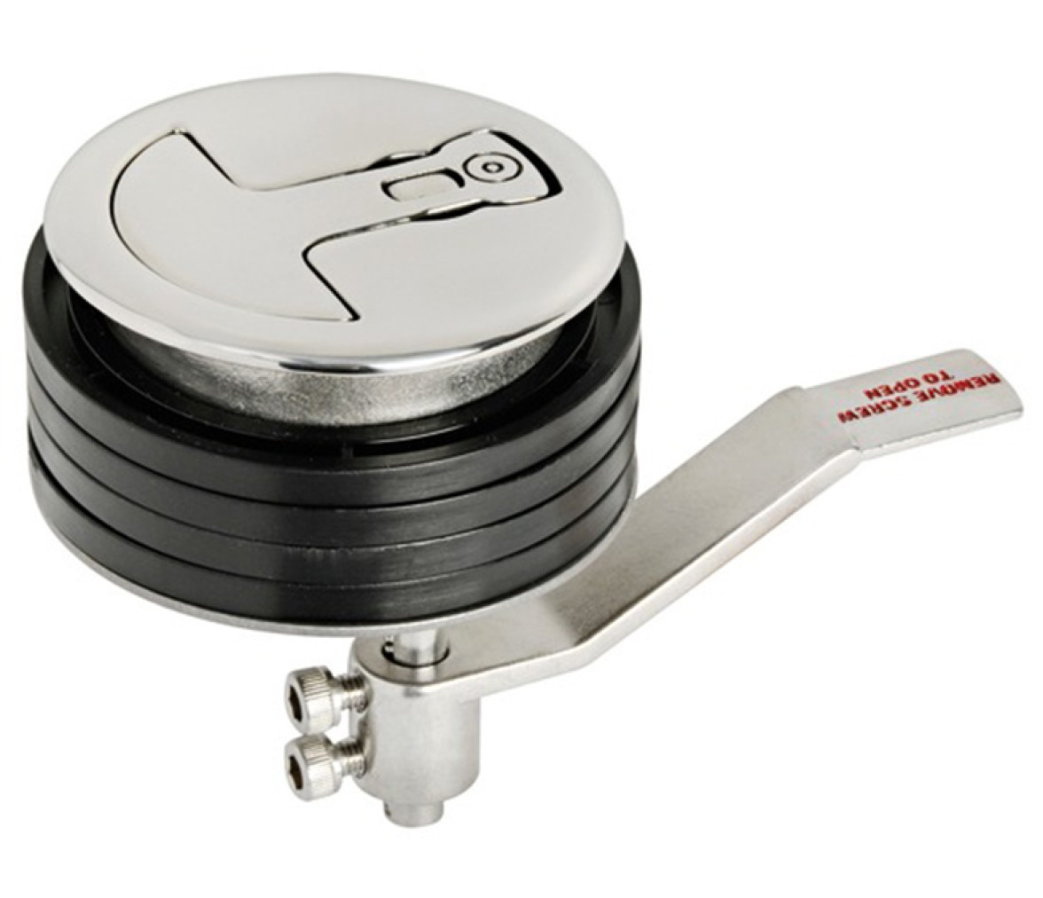 Tirador inox 316 Giratorio Diseño Deposito Sistema Compresion