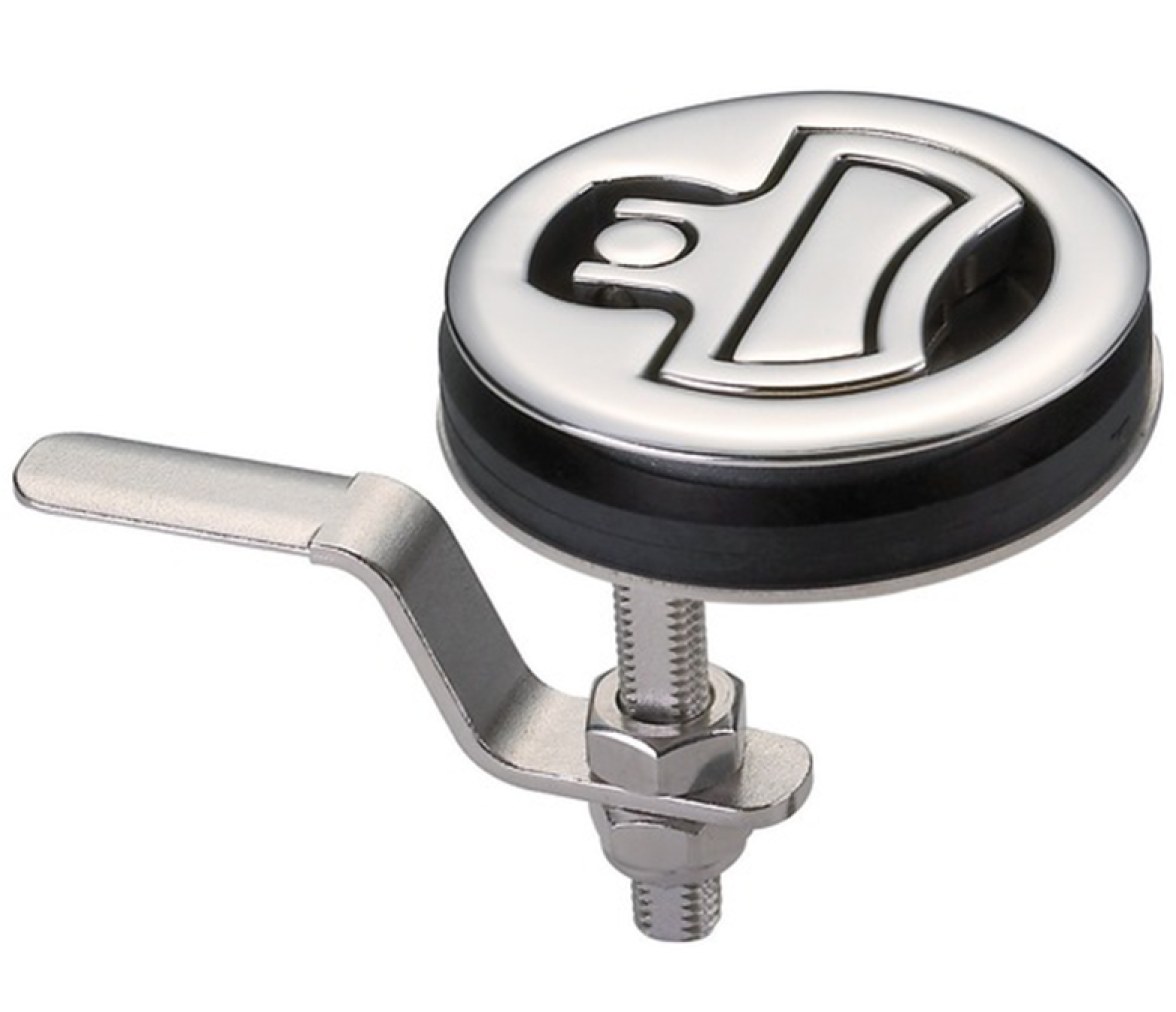 Tirador Inox 316 Giratorio Sin Cerradura Sistema Compresion 75 mm