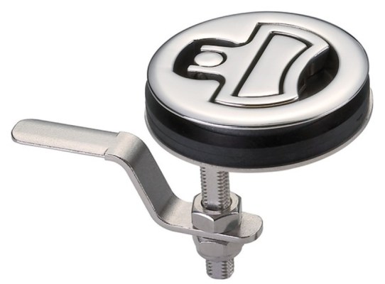 Tirador Inox 316 Giratorio Sin Cerradura Sistema Compresion 75 mm