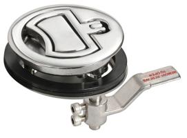 Tirador Inox 316 Giratorio Sin Cerradura Sistema Compresion 90 mm