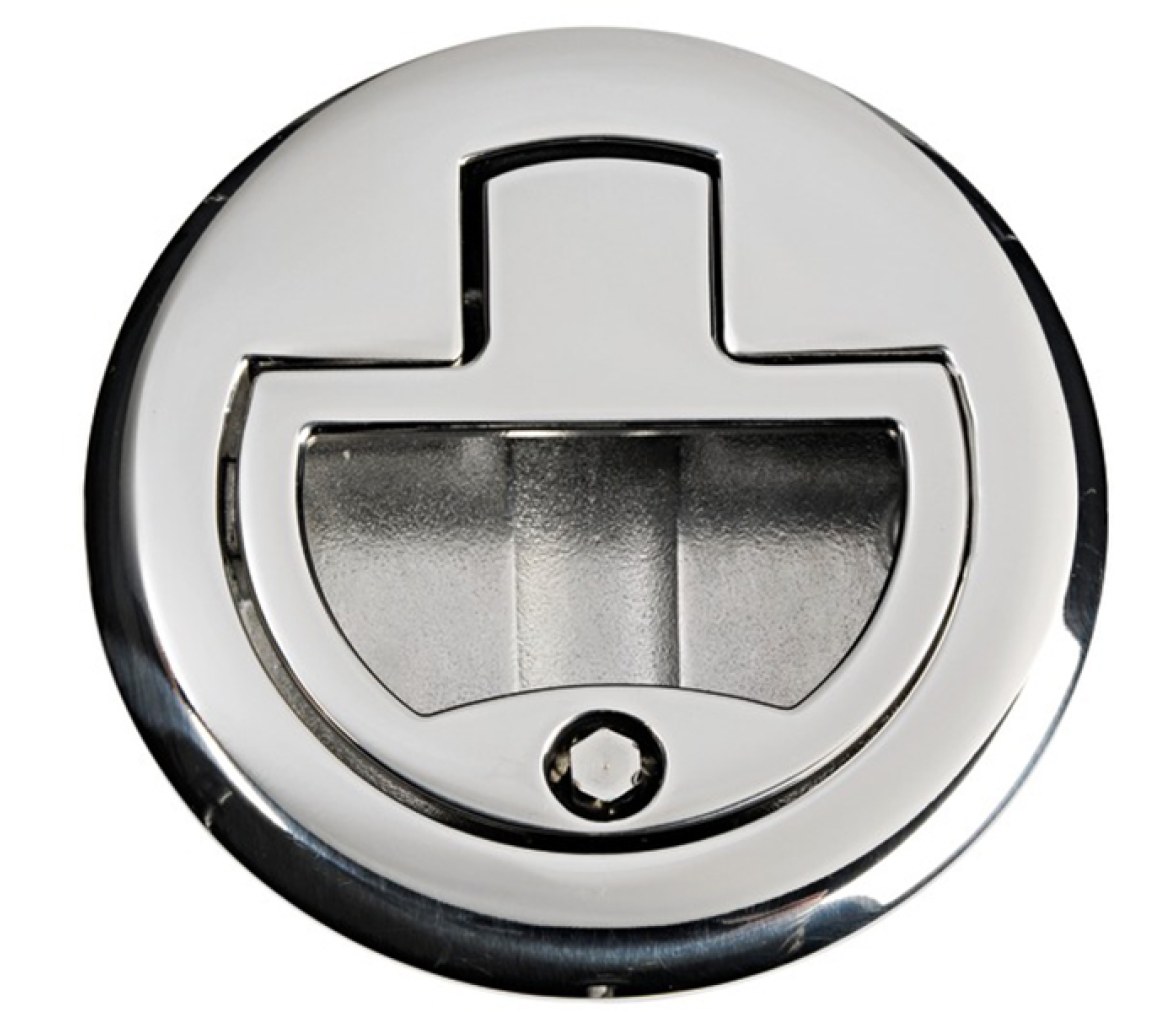 Tirador Inox Grande para Escotillas Con Cerradura