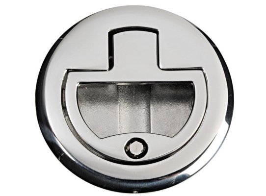 Tirador Inox Grande para Escotillas Con Cerradura
