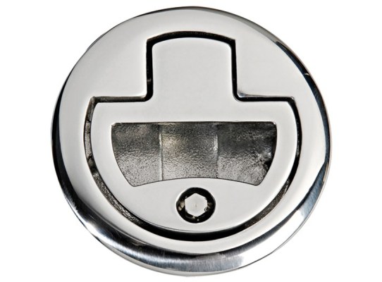 Tirador Inox Mediano para Escotillas Con Cerradura