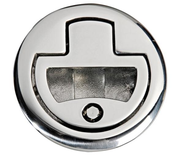 Tirador Inox Mediano para Escotillas Con Cerradura