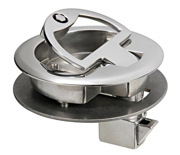 Tirador Inox Mediano para Escotillas Con Cerradura