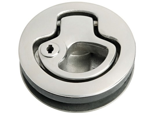 Small Inox Handle for Hatches With Lock