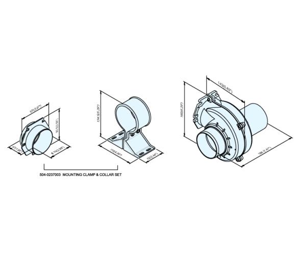 TMC-0371203 Extractor Aire de Cala - Motor 12V - Sin Escobillas