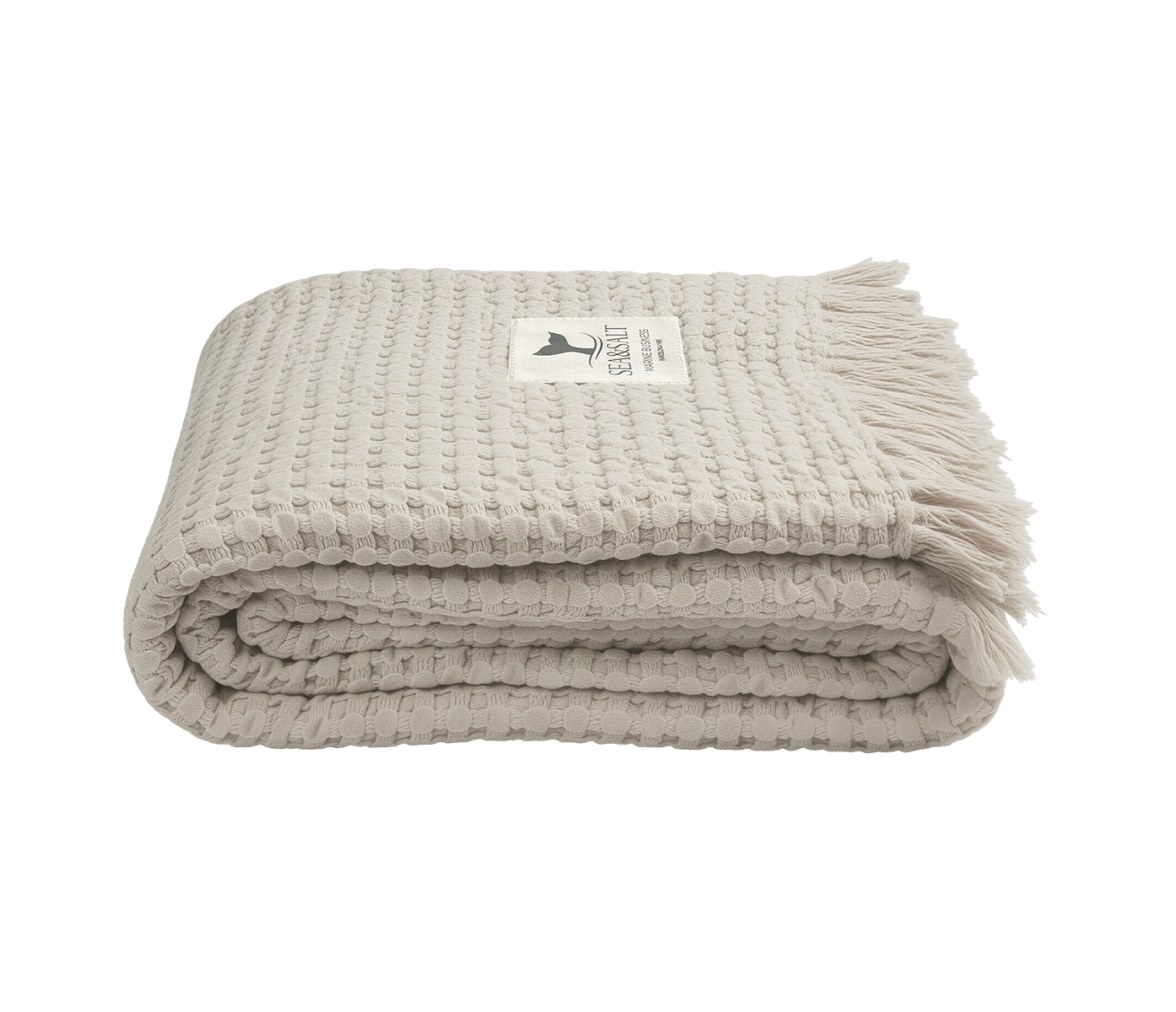 Toalla de Playa Nido de Abeja Beige – Sea & Salt - Marine Business