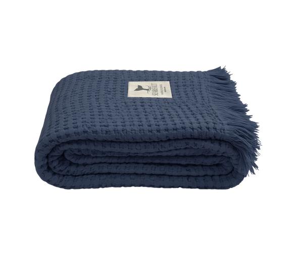 Toalla de Playa Nido de Abeja Navy – Sea & Salt - Marine Business