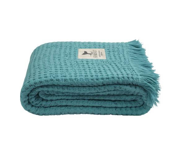 Toalla de Paya Nido de Abeja Turquoise – Sea & Salt - Marine Business