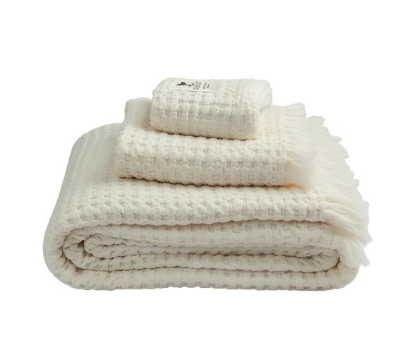 Toallas Nido de Abeja Ecru, Set 3 udds – Sea & Salt - Marine Business