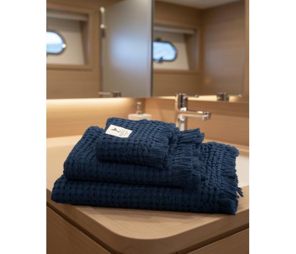 Toallas Nido de Abeja Navy, Set 3 uds – Sea & Salt - Marine Business