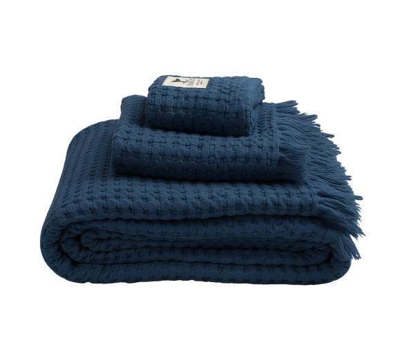 Toallas Nido de Abeja Navy, Set 3 uds – Sea & Salt - Marine Business