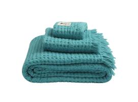 Toallas Nido de Abeja Turquoise, Set 3 uds – Sea & Salt - Marine Business