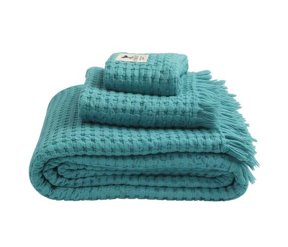 Toallas Nido de Abeja Turquoise, Set 3 uds – Sea & Salt - Marine Business