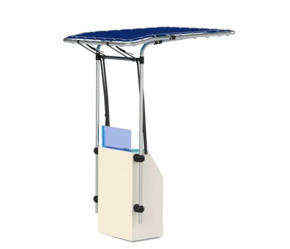 Toldo Azul Retractil para Consola T-TOP