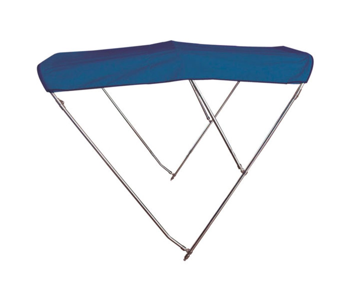 Toldo Bimini 3 Arcos Azul Marino Acero Inoxidable