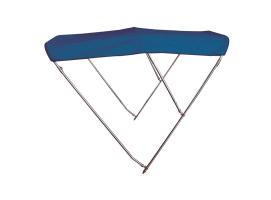 Stainless Steel Navy Blue 3 Bow Bimini