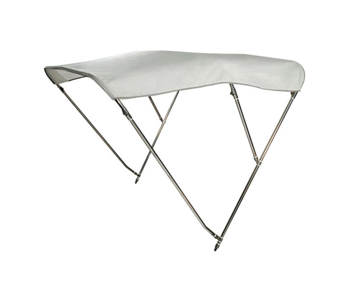 Toldo Bimini 3 Arcos Blanco Acero Inoxidable