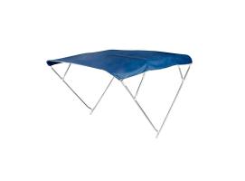 Toldo Bimini 4 Arcos Azul Marino Aluminio