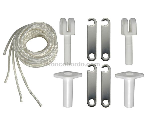 Toldo Bimini 4 Arcos Blanco Aluminio