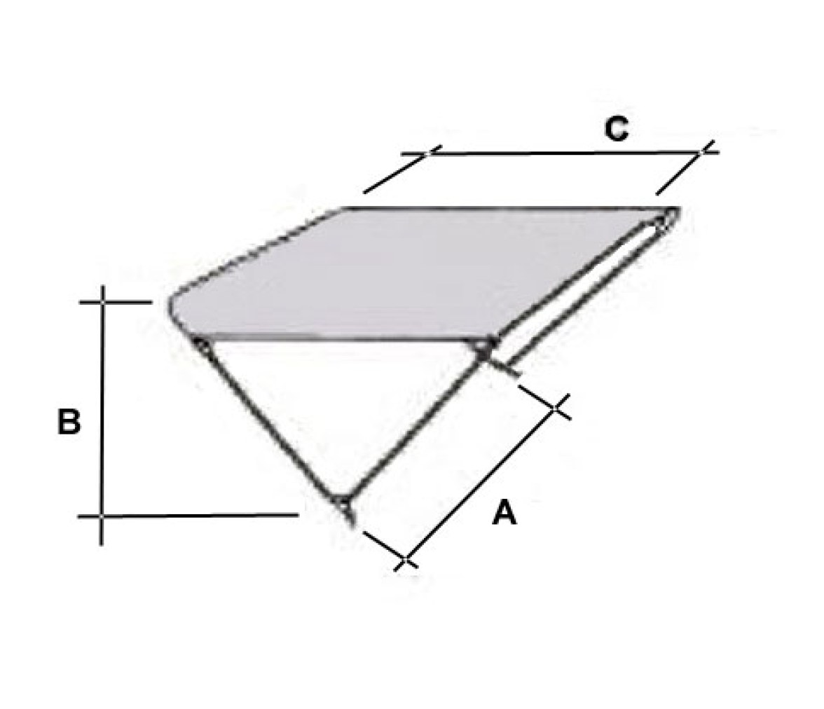Toldo Aluminio 2 Arcos Modelo Oriente Largo 180cm