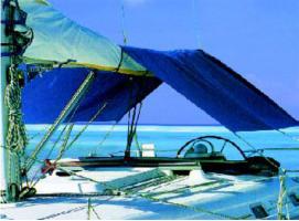 Blue Sun Awning to Be Applied to the Sailboats Room