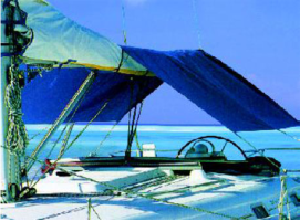 Blue Sun Awning to Be Applied to the Sailboats Room