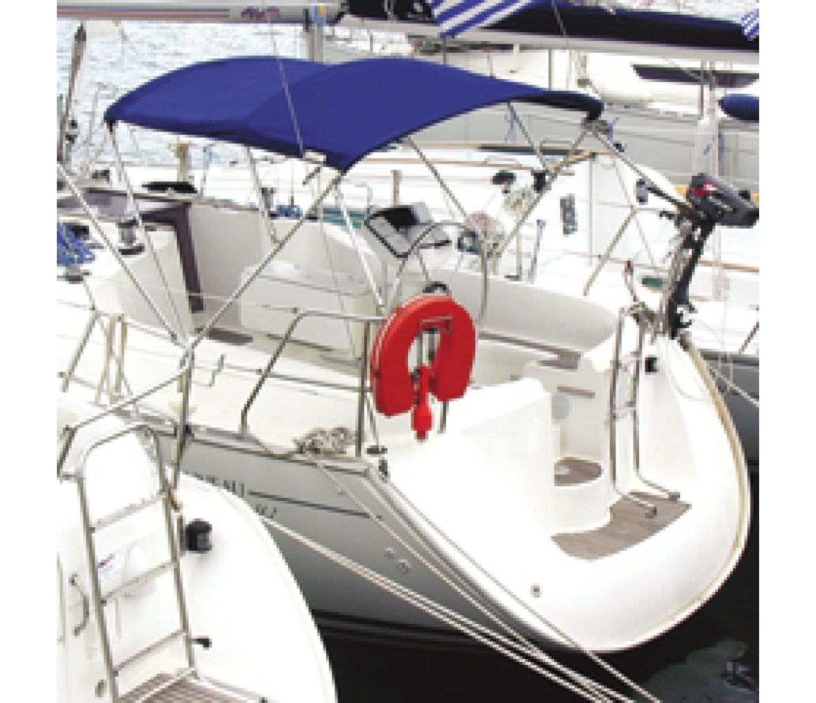 Toldo Inox Athens, azul, 180x180x155