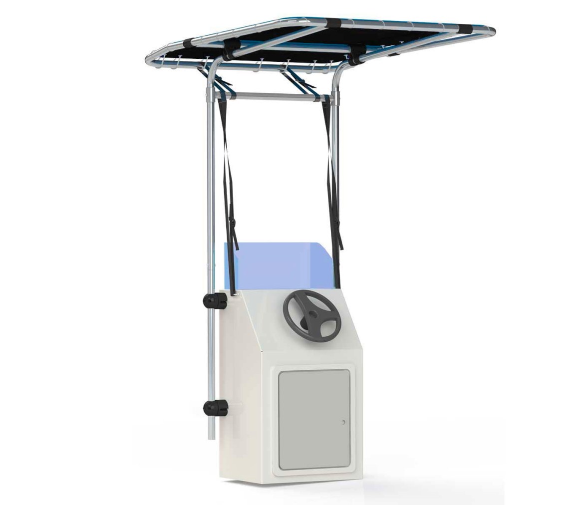 Toldo Negro Retractil para Consola T-TOP