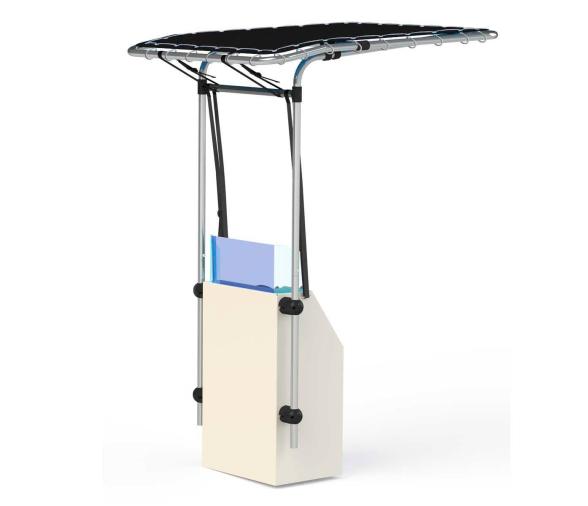 Toldo Negro Retractil para Consola T-TOP