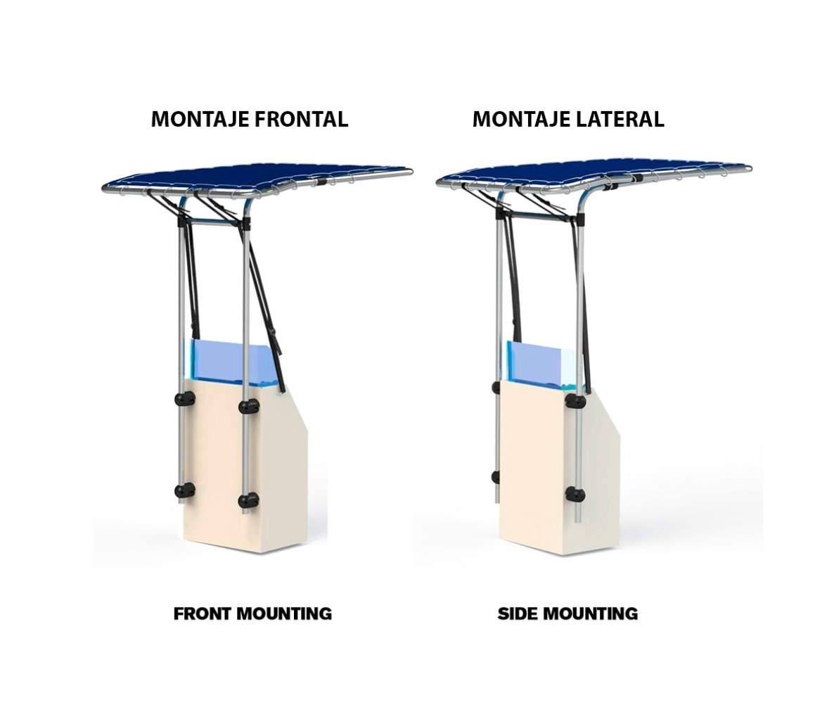 Toldo Negro Retractil para Consola T-TOP