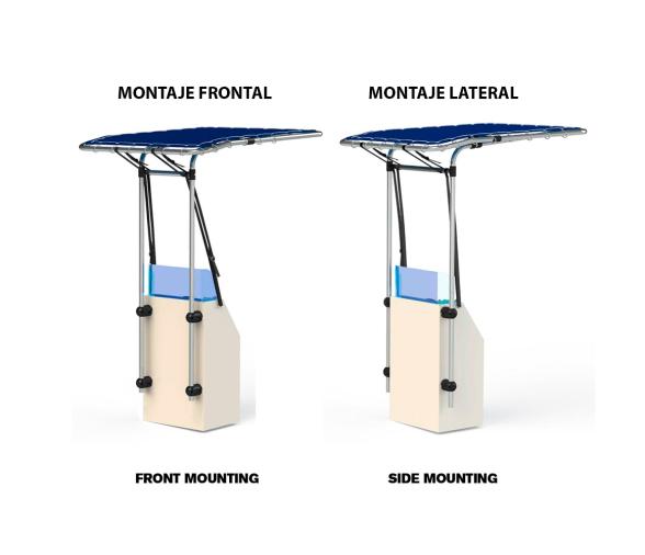 Toldo Negro Retractil para Consola T-TOP