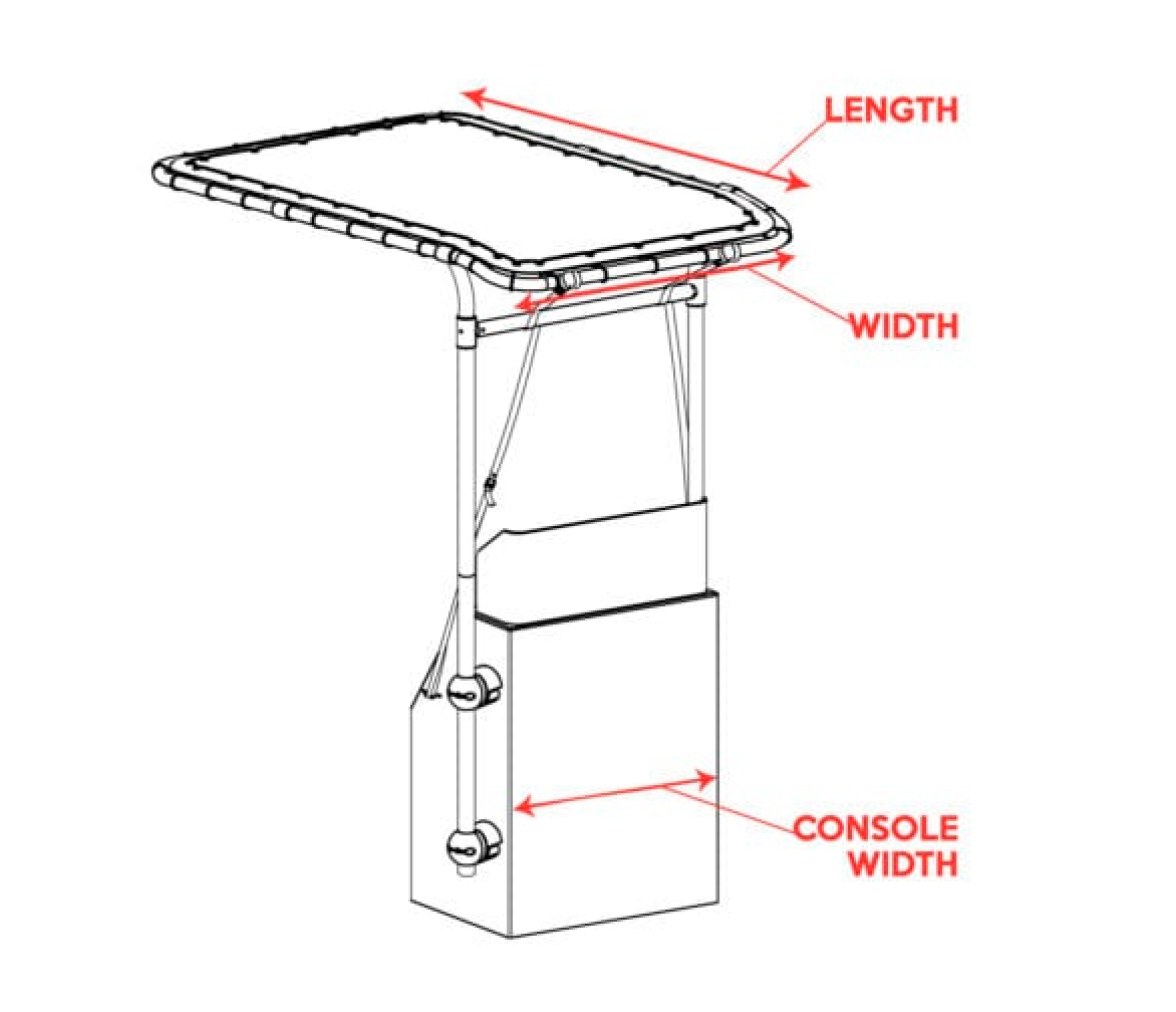 Toldo Azul Retractil para Consola T-TOP