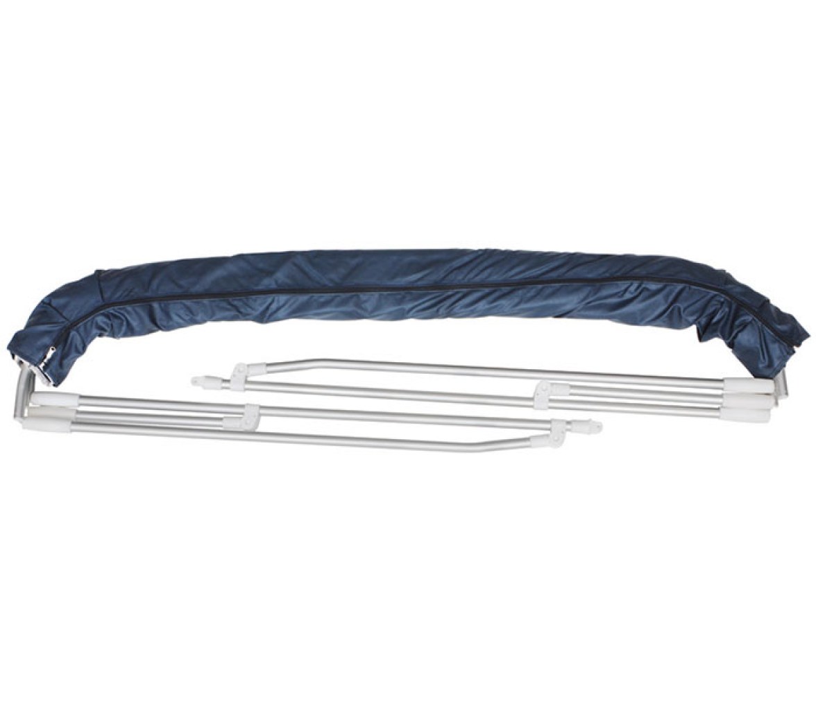 Toldo Bimini 4 Arcos Azul Marino Aluminio