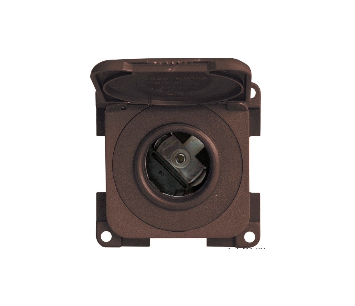 Phone or lighter socket with snap cover