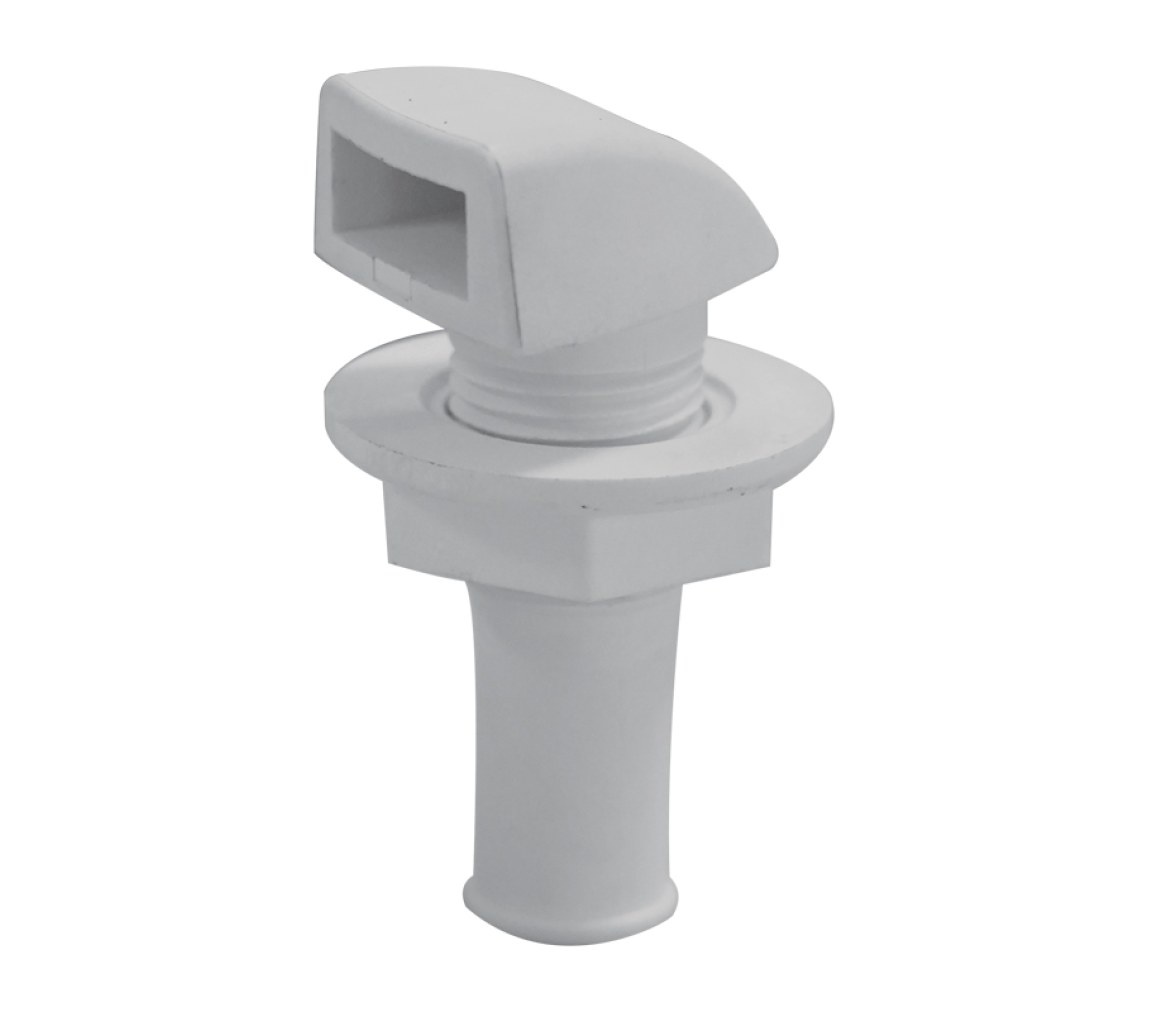 Toma de ventilación para casco, manguera de 1/2'', blanco