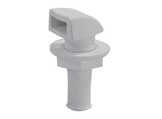 Toma de ventilación para casco, manguera de 1/2'', blanco
