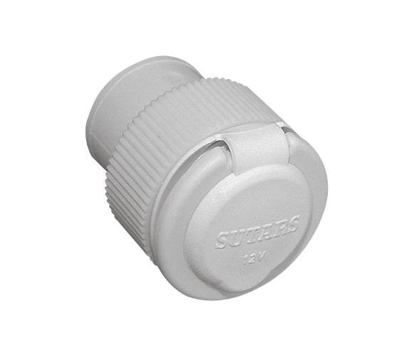 Toma Encendedor 12 V Blanco Fijacion Tuerca