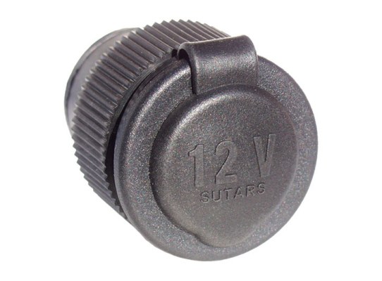 Toma Encendedor 12 V Negro Fijacion Tuerca