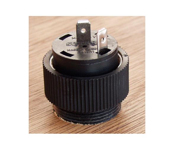 Toma Encendedor 12 V Negro Fijacion Tuerca