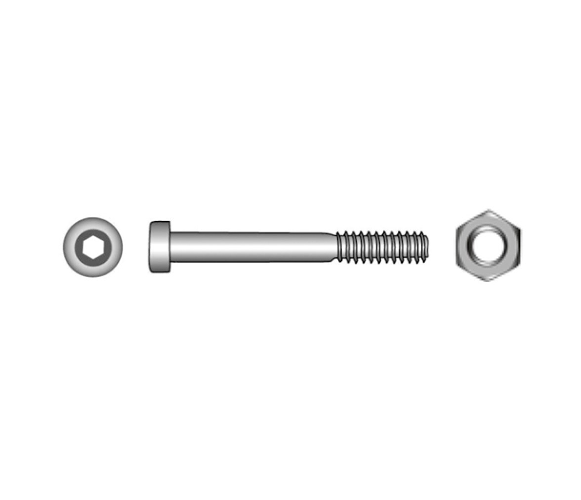 Blister Tornillo con Tuerca DIN 6912 + DIN 934