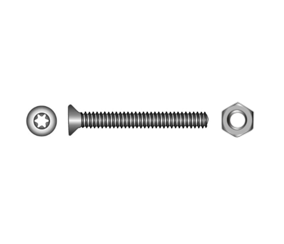 Blister Tornillo con Tuerca ISO 14581 + DIN 934