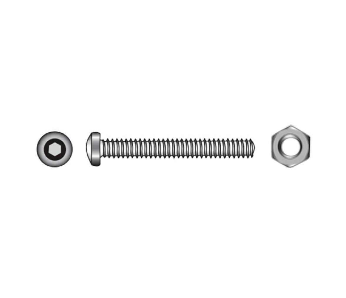 Blister Tornillo con Tuerca ISO 7380-1 + DIN 934